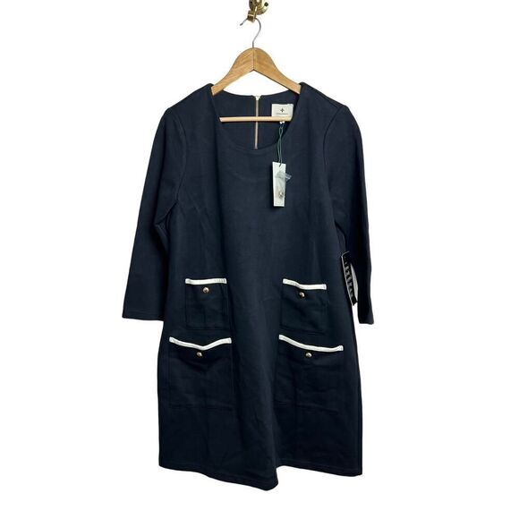 Tuckernuck Black Francoise Mod Mini Dress NWT Sz. L - Picture 4 of 9